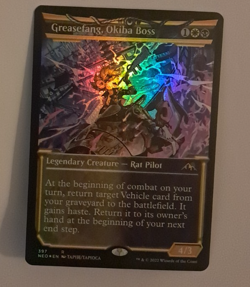 Greasefang Okiba Boss Showcase Softglow Foil NM Kamigawa MTG Magic the Gathering - Image 1