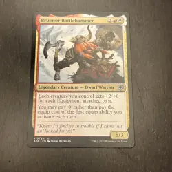 MTG STARTER COMMANDER DECK - Bruenor Battlehammer- W/R Equipment - Image 1