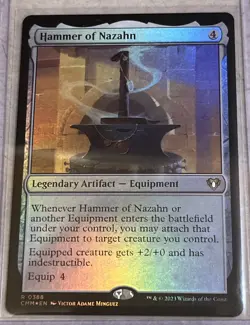 Hammer of Nazahn Commander Masters Foil - Image 1