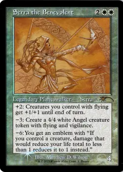 Serra The Benevolent NM/M* FOIL RETRO Secret Lair ENGLISH 4 mtg -UnltdCards - Image 1