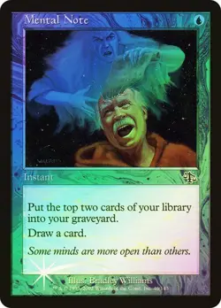 Judgment MTG FOIL Mental Note Magic - Image 1