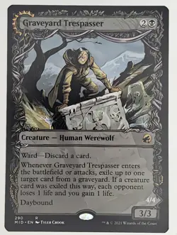 (Normal) Graveyard Trespasser (Showcase) (0290) Innistrad: Midnight Hunt NM - Image 1