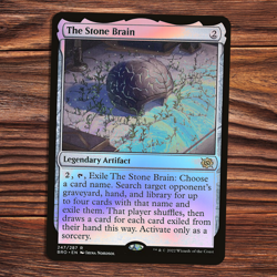 The Stone Brain - Foil - Brothers' War - Magic the Gathering - Image 1