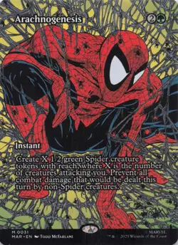 Arachnogenesis (Borderless) Spider-Man Mythic Regular #31 NM MTG - Image 1