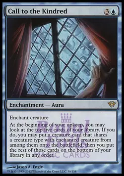 Call to the Kindred 1x FOIL DKA MTG Dark Ascension Rare MINT blue - Image 1