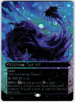 Creeping Tar Pit (Galaxy Foil) - Edge of Eternities - Steller Sights - MTG - Image 1