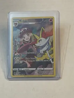 Pokemon TCG Braixen TG01/TG30 Silver Tempest Trainer Gallery Full Art Holo NM - Image 1