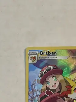 Pokemon TCG Braixen TG01/TG30 Silver Tempest Trainer Gallery Full Art Holo NM - Image 4