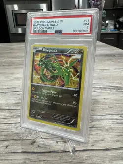 2012 Black & White Dragon Vault Rayquaza #11 Holo PSA 7 NM Pokemon TCG - Image 2