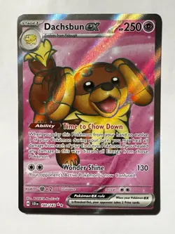 Pokemon Stellar Crown Dachsbun ex 160/142 PACK FRESH US SELLER - Image 1