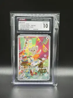 Minccino 182/162 - CGC 10 GEM MINT - Temporal Forces - IR Holo - Pokemon TCG - Image 1