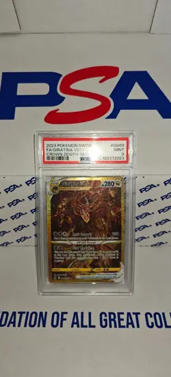 2023 POKEMON SWORD & SHIELD CROWN ZENITH GIRATINA VSTAR SECRET RARE PSA 9 - Image 1