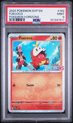 2024 POKEMON SVP EN-SV BLACK STAR PROMO POKEMON HORIZONS #192 FUECOCO PSA 9 - Image 1