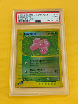 2003 Pokemon Aquapolis Exeggcute Reverse Holo Foil #76/147 PSA 9 MINT - Image 1