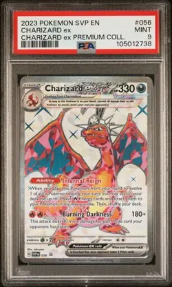PSA 9 - 2023 Pokemon SVP En Premium Collection CHARIZARD EX #056 (2738) - Image 1