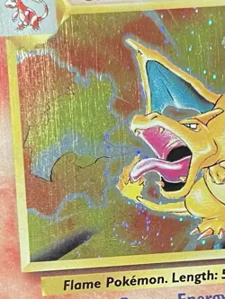 Charizard 4/130 Base Set 2 *LP+* Swirl Rare Holo 2000 Pokemon Vintage WOTC - Image 3