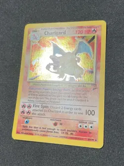 Charizard 4/130 Base Set 2 *LP+* Swirl Rare Holo 2000 Pokemon Vintage WOTC - Image 4