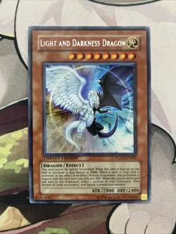 Yugioh Light and Darkness Dragon Limited Edition Secret Rare YG01-EN001 LP - Image 1