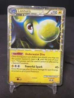 Pokemon Lanturn Prime 86/95 Unleashed Holo Card Ultra Rare 2010 - Image 1