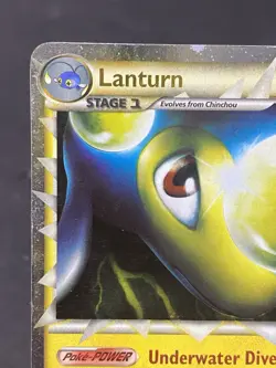 Pokemon Lanturn Prime 86/95 Unleashed Holo Card Ultra Rare 2010 - Image 2