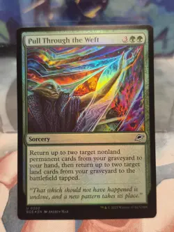 FOIL U 0202 Pull Through the Weft Uncommon Edge of Eternities MTG Card Sorcery - Image 1