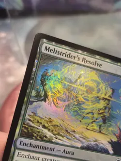 FOIL U 0199 Meltstrider's Resolve Aura Uncommon Edge of Eternities MTG Card - Image 2