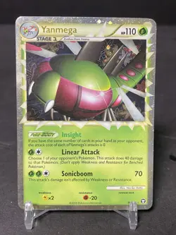Yanmega Prime 98/102 Holo Pokemon TCG Heartgold Soulsilver Triumphant Card MP - Image 1