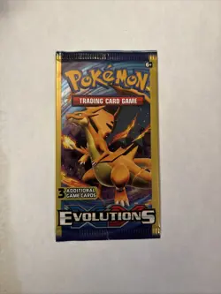 Sealed XY: Evolutions 3-Card Booster Pack Unweighed Pokemon - Image 1