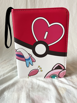 TCGAMES 440‑Card Binder 4‑Card Pocket - Sylveon, Jigglypuff & Skitty - Pokemon - Image 1