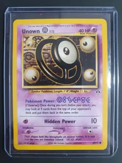 Unown [O] 69/75 - Neo Discovery Set - Pokemon Card - Excellent Condition - Image 1