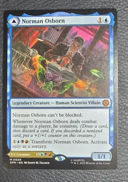 Norman Osborn Marvel's Spider-Man Mythic Rare Regular MTG Magic Card - Image 1