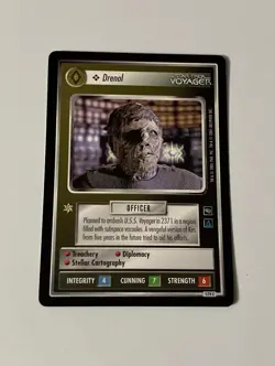 Star Trek CCG Personnel Vidiian Drenol Black Boarder Card - Image 1