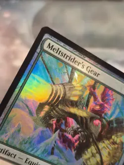 FOIL C 0198 Meltstrider's Gear Artifact Common Edge of Eternities MTG Card - Image 2
