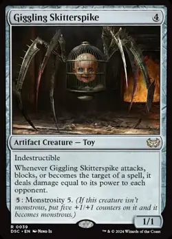 1x Giggling Skitterspike NM-Mint, English Commander: Duskmourn MTG Magic - Image 1