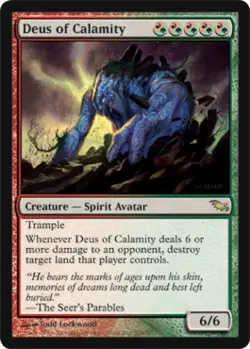 Deus of Calamity - Medium Play MTG Shadowmoor - Image 1