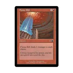WOTC MtG Nemesis Flame Rift (C) (Foil) NM - Image 1