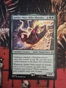 Magic The Gathering MTG Spiderman Spider-Man, Miles Morales Mythic Rare M0018 - Image 1