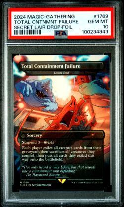 MTG Magic The Gathering Secret Lair Foil Total Containment Failure PSA 10 POP 12 - Image 1