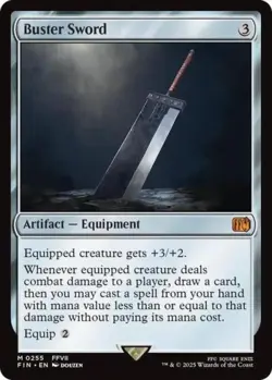 MTG English Buster Sword NM Normal Universes Beyond: FINAL FANTASY - Image 1