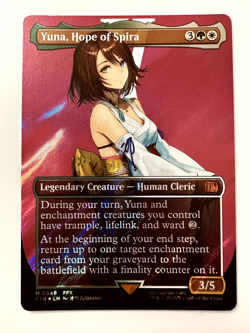 MTG Yuna, Hope of Spira (Borderless) (Surge Foil) Final Fantasy 0549 NM/MT - Image 1