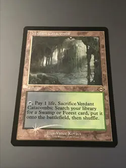 MTG Modern Horizons 2 #440 Verdant Catacombs Retro Frame Etched Foil NM - Image 1