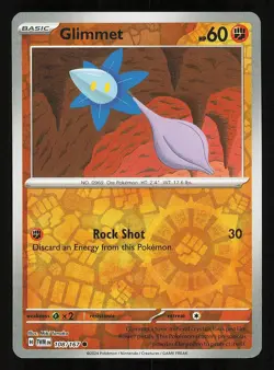 Glimmet 108/167 Reverse Holo Near Mint Pokemon TCG S&V Twilight Masquerade TWM - Image 1