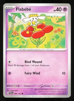 Flabebe 086/167 Regular Near Mint Pokemon TCG S&V Twilight Masquerade TWM - Image 1