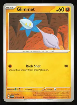 Glimmet 108/167 Regular Near Mint Pokemon TCG S&V Twilight Masquerade TWM - Image 1