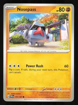 Nosepass 101/167 Regular Near Mint Pokemon TCG S&V Twilight Masquerade TWM - Image 1