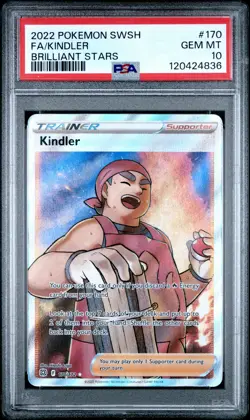 2022 POKEMON SWORD & SHIELD BRILLIANT STARS #170 FULL ART/KINDLER PSA 10 - Image 1