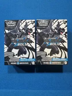 Pokemon TCG Scarlet & Violet Black Bolt Booster Bundle Box Sealed New Lot Of 2! - Image 1