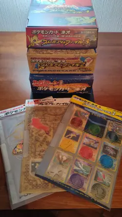 Japanese Pokemon Neo Premium File 3 Set Sealed - Image 1