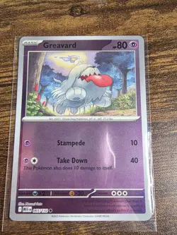 Greavard (Reverse Holo) 065/132 - Mega Evolution - Pokemon - NM/M Ships Now - Image 1