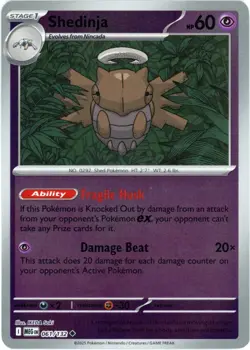 Shedinja (Reverse Holo) 061/132 - Mega Evolution - Pokemon - NM/M Ships Now - Image 1